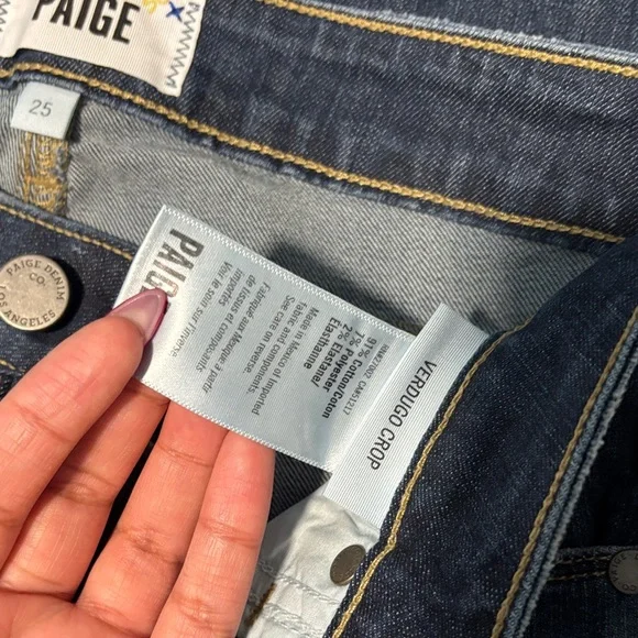 PAIGE Verdugo Crop Jeans | Sz 25 - Picture 2 of 7